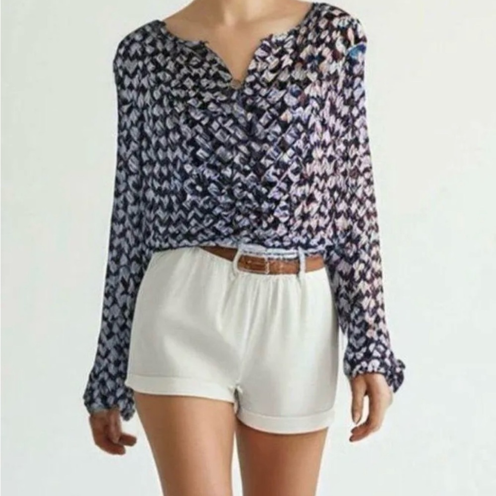 Talbots Stylish Women's  Patterned Top Size S Petite